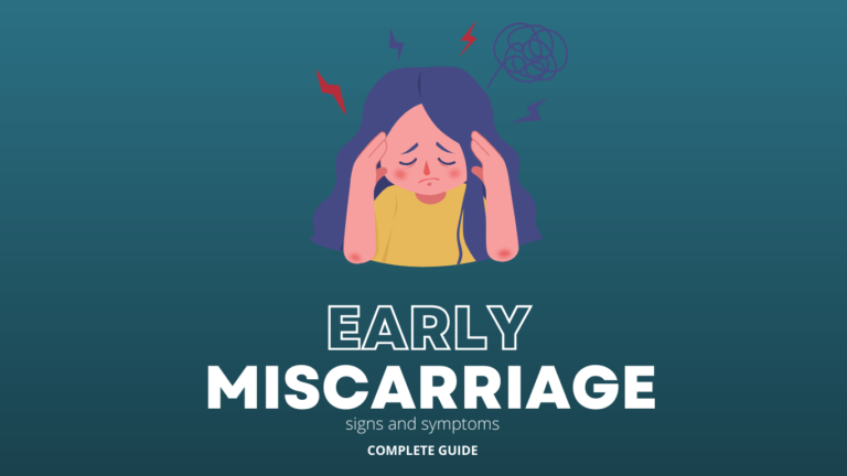 early miscarriage signs and symptoms